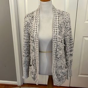 RD Style Cardigan, black and cream, sz L